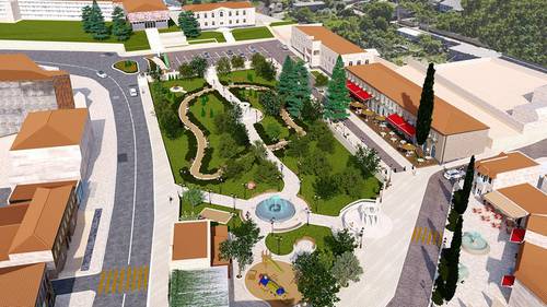 Վերակառուցվում և բարեկարգվում է Նոյեմբերյանի համայնքային զբոսայգին և հարակից կենտրոնական հրապարակը։